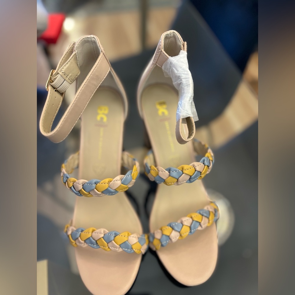 BC Before California Wanna Be Sandals in Pastel Multi Size 8.5 NWT - Picture 6 of 9
